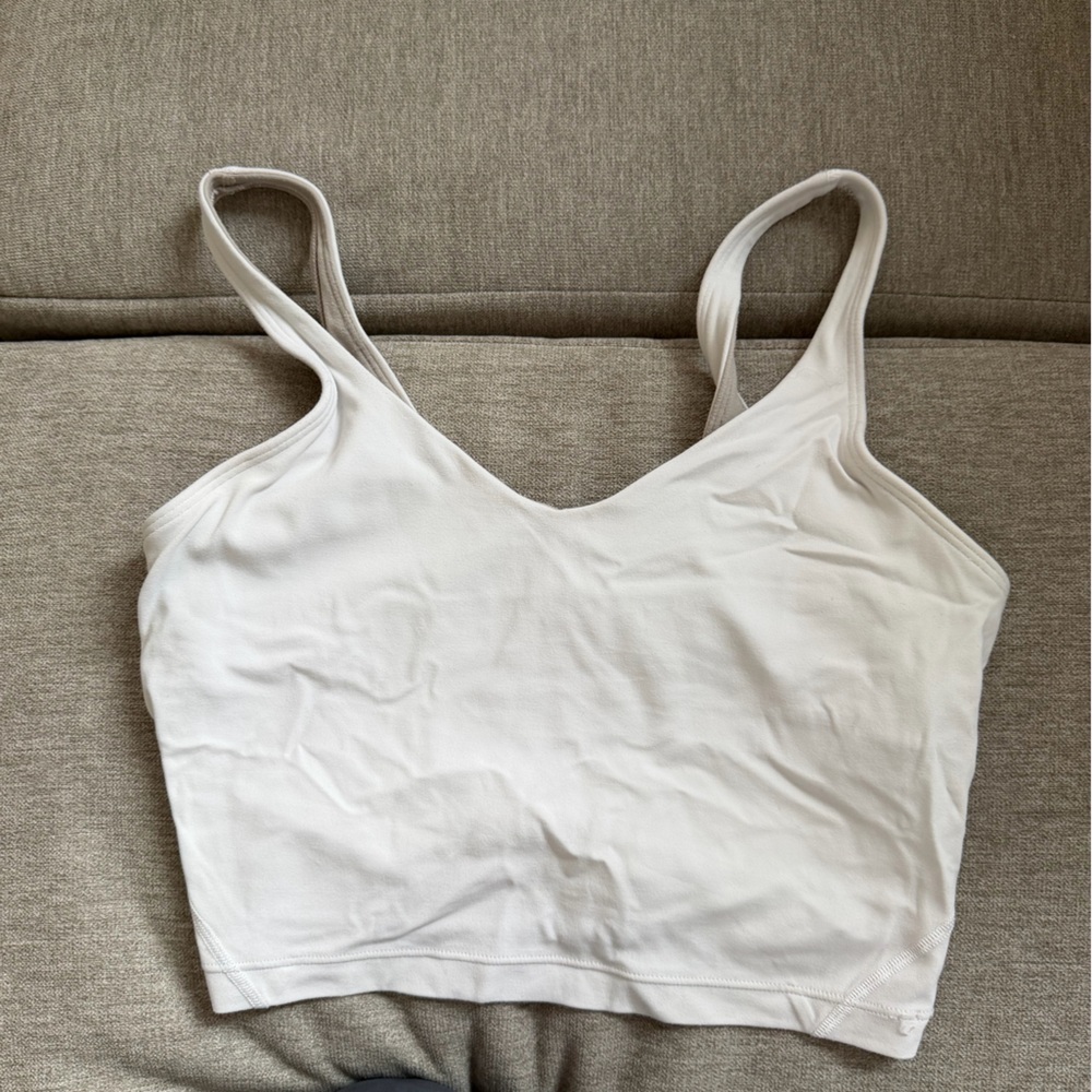 lululemon athletica White Crop Top